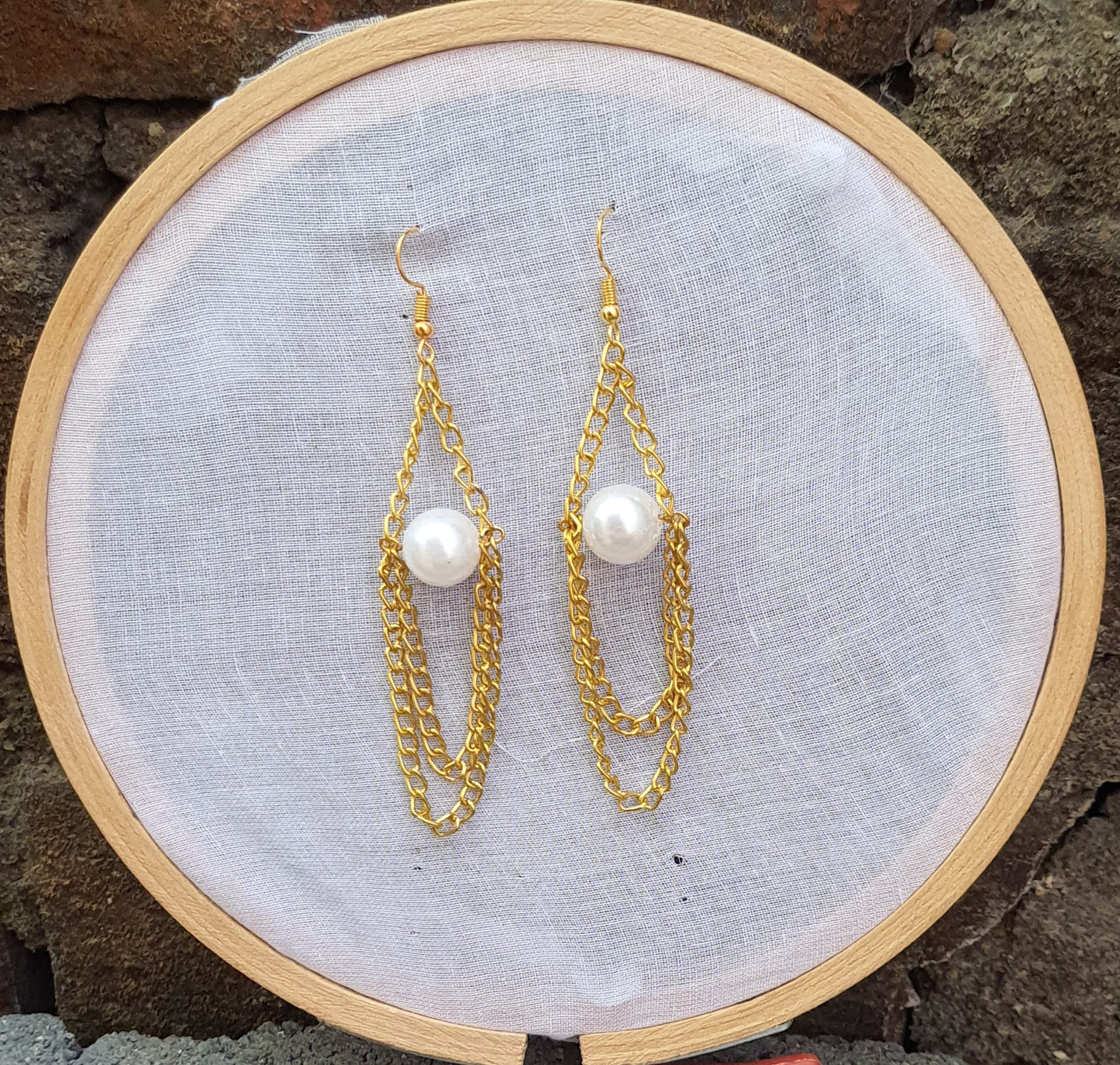 3Layer Golden Chain Earrings