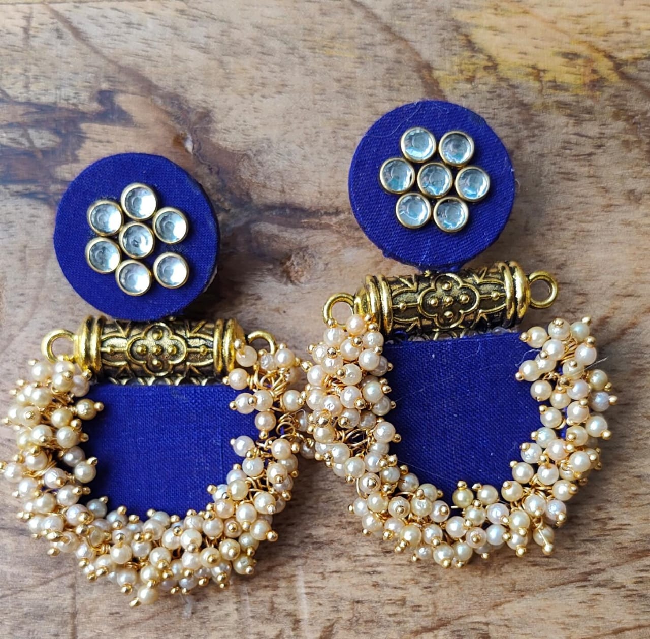 Chandbali Fabric Earring