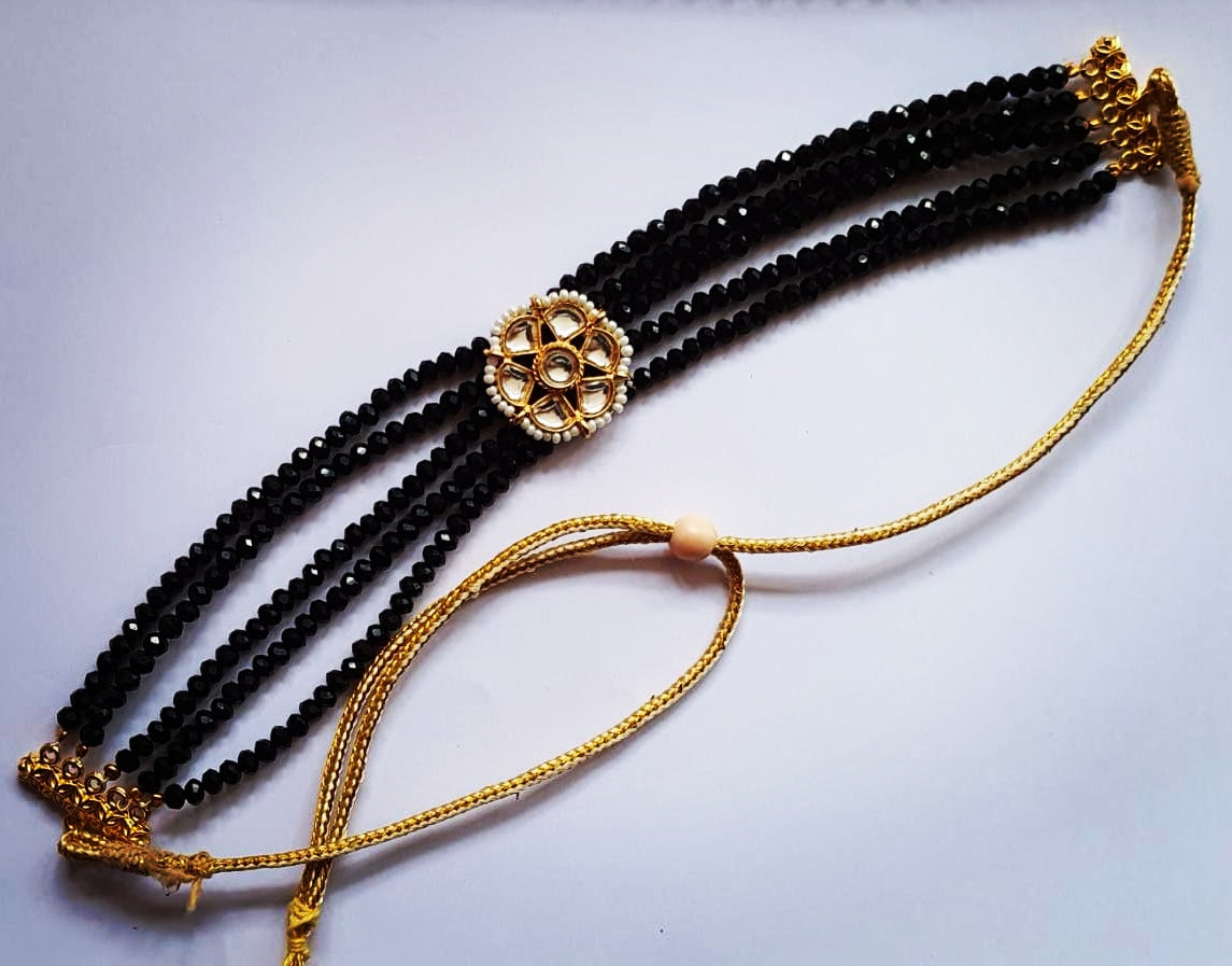 BLACK KUNDAN CHOKER